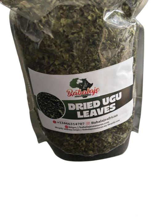 Babalaje African Dried Ugu Leaves, Traditional Pumpkin Leaf Seasoning-52G