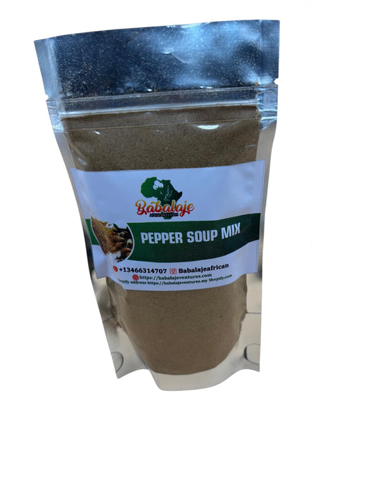 Babalaje African Pepper Soup Mix, Traditional Seasoning Blend-110Grams