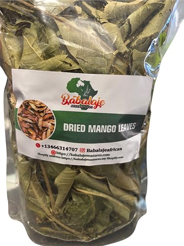Babalaje Foods Dried Mango Leaves ā 2 oz Natural Herbal Leaves for Tea, Cooking, Traditional Remedies ā Organic Dried Mango Leafs for Health & Culinary Use