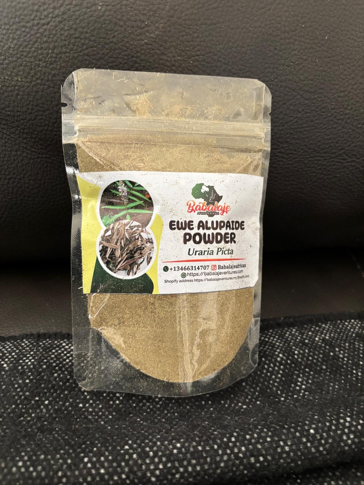 Babalaje Ewe Alupaida Powder, Uraria Picta, Traditional African Herbal-50G