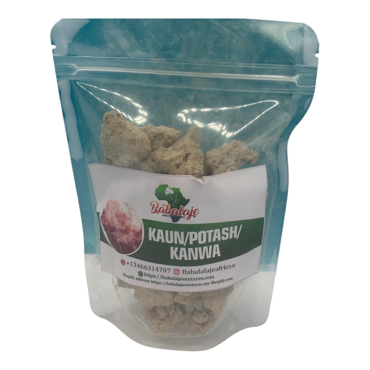 Babalaje African Kaun Potash Kanwa, Traditional Cooking Mineral Salt