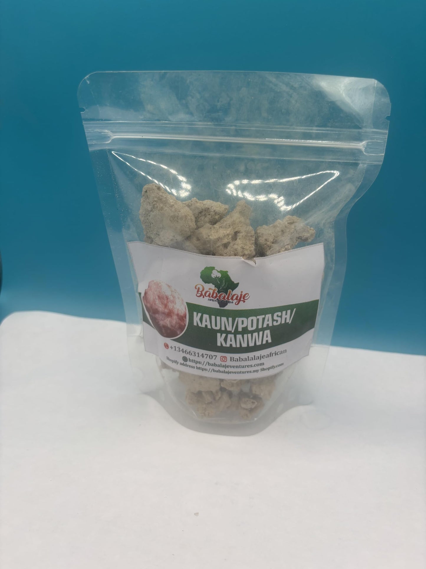 Babalaje African Kaun Potash Kanwa, Traditional Cooking Mineral Salt