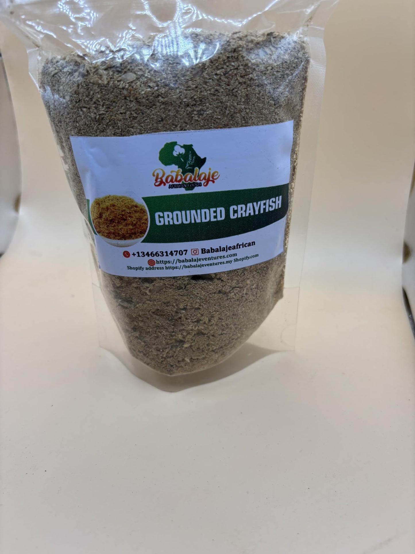 Babalaje Ground Crayfish, African Seasoning Powder/Clean-5oz