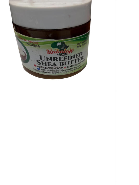 Babalaje Foods Unrefined Shea Butter from Nigeria, 4.5oz