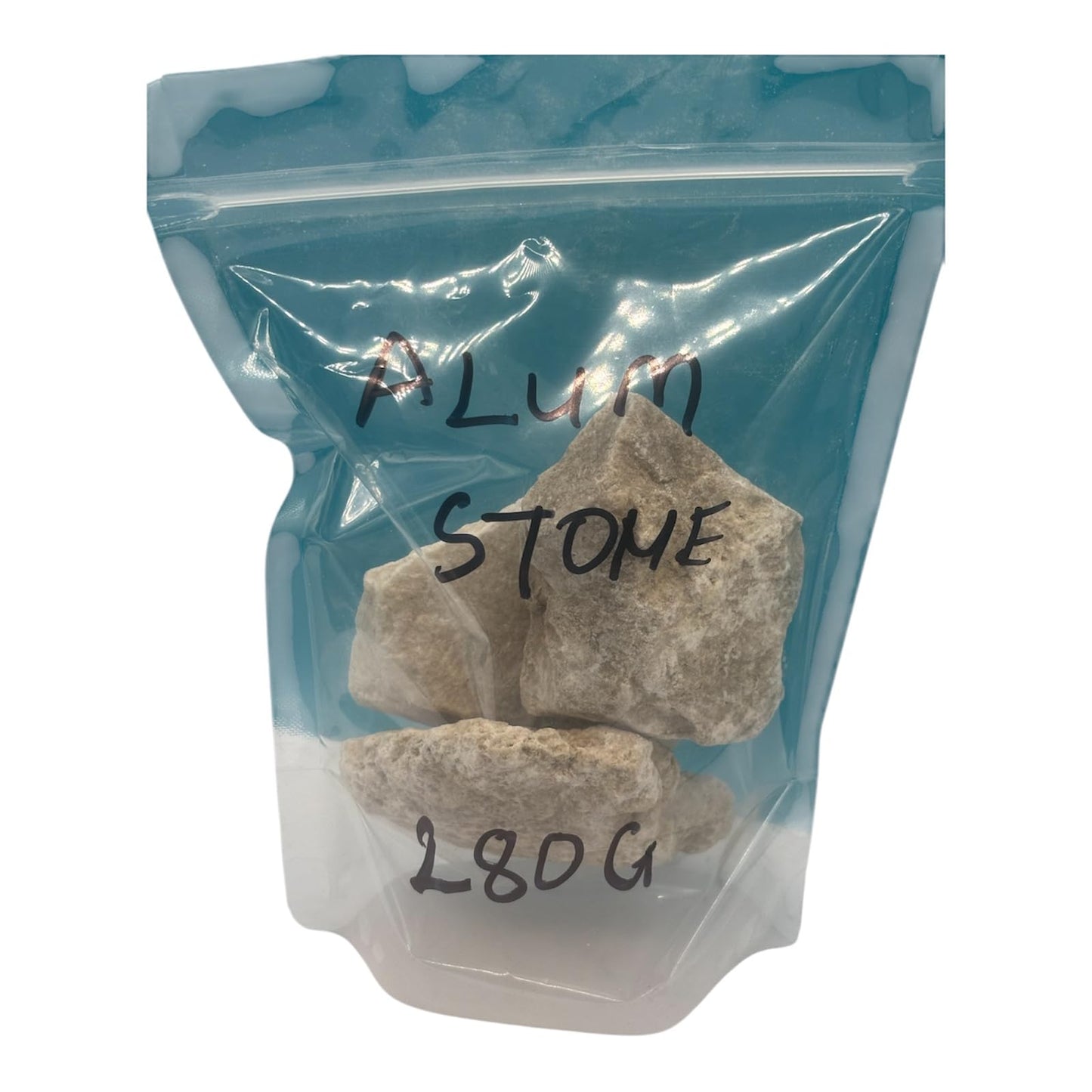 Natural Alum Stone Block, 280 Grams, Raw Mineral Chunks